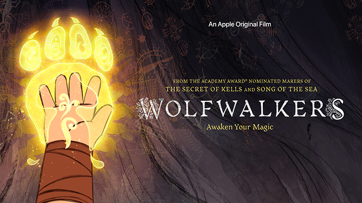 Key art for Apple TV+'s original animated film, 'Wolfwalkers'