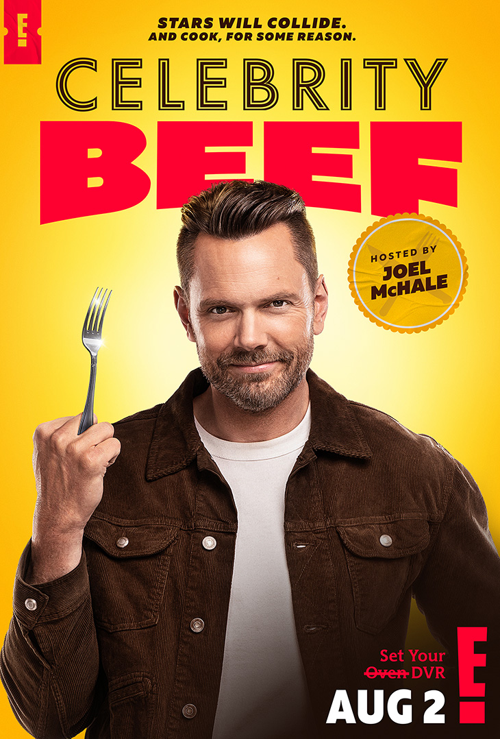 Switch Creative's key art for E!'s new celebrity cooking show, 'Celebrity Beef.' 