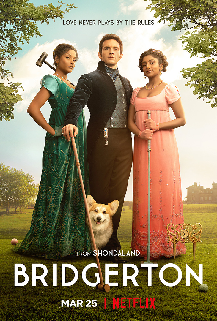 Key art for season 2 of Netflix's romantic period drama 'Bridgerton'