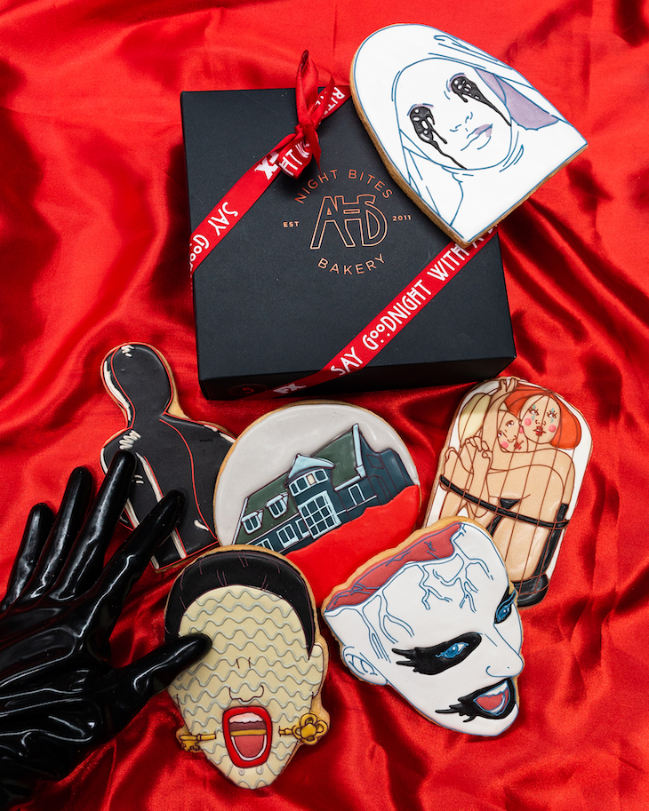 'American Horror Story' custom cookies from Manhattan's Funny Face Bakery.