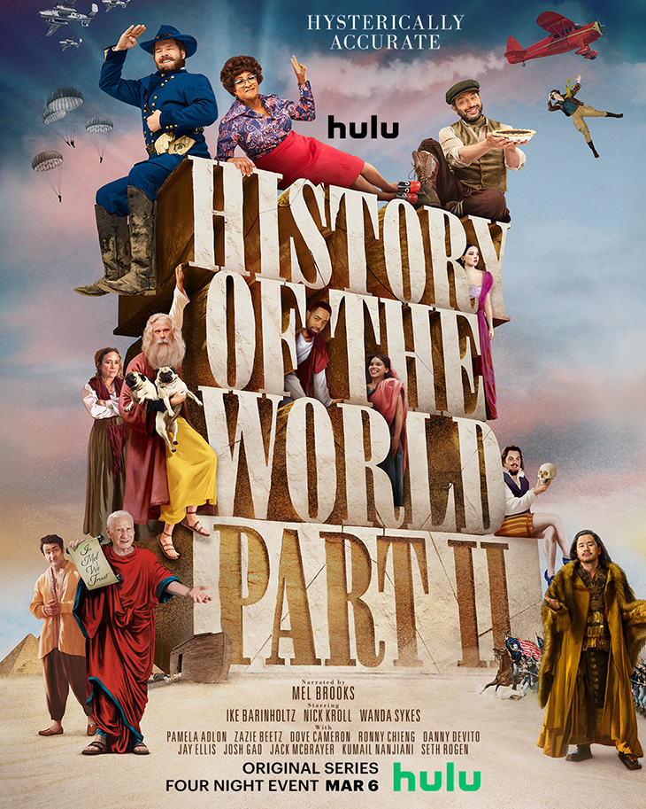 Key art for Hulu's 'History of the World, Pt. II'