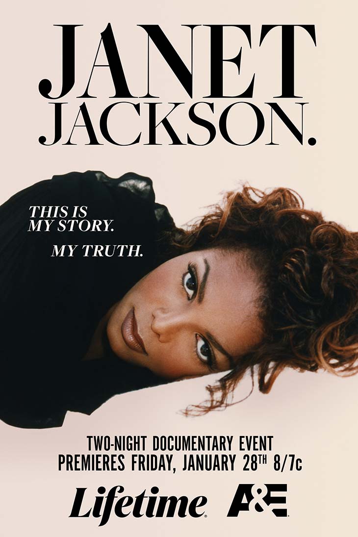 Key art for Lifetime's 'Janet Jackson.'