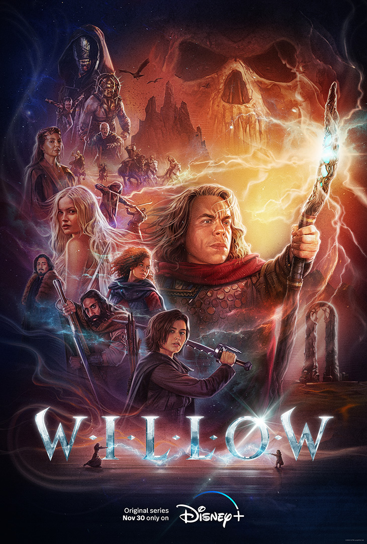 Key art for Disney Plus' fantasy series 'Willow,' a sequel to the 1988 movie.