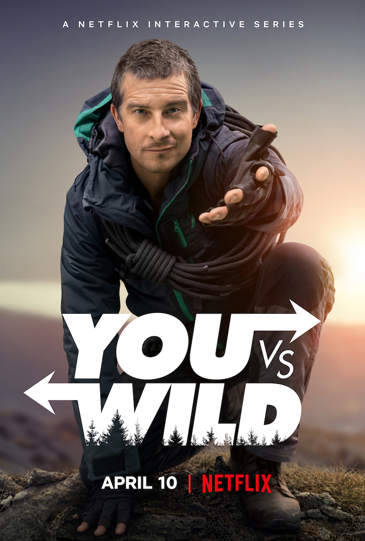 Key art for Netflix's new interactive series 'You Vs. Wild' starring Bear Grylls