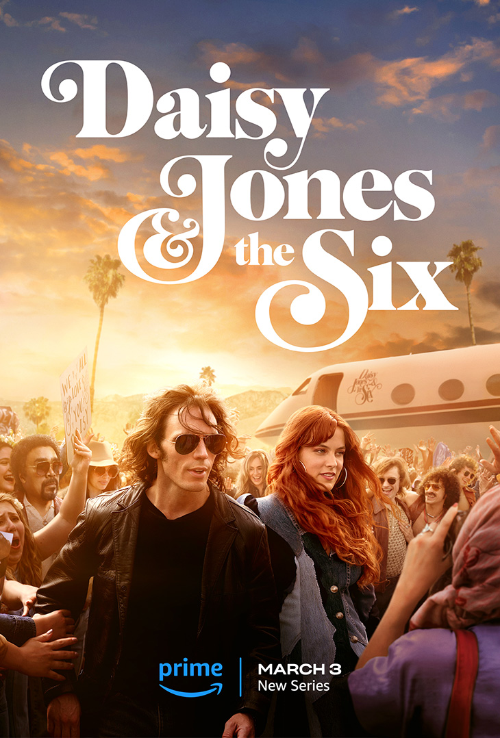 Key art for Prime Video's 'Daisy Jones & the Six,' starring Riley Keough and Sam Claflin