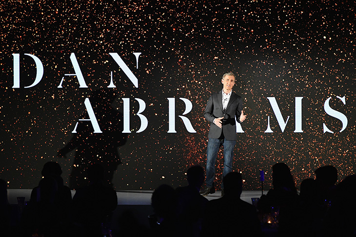 TV personality Dan Abrams speaks at the 2018 A+E Upfront on March 15, 2018 in New York City. (Photo by Astrid Stawiarz/Getty Images for A+E) TV personality Dan Abrams speaks at the 2018 A+E Upfront on March 15, 2018 in New York City. (Photo by Astrid Stawiarz/Getty Images for A+E) 