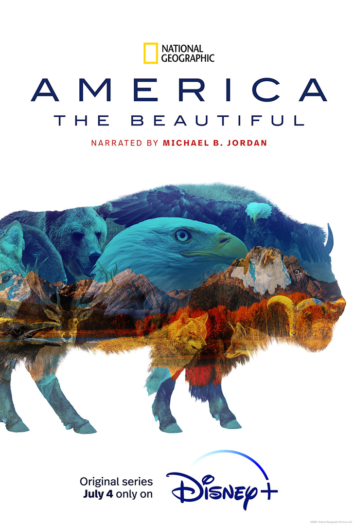 Key art for Nat Geo's 'America the Beautiful' on Disney Plus, premiering July 4.