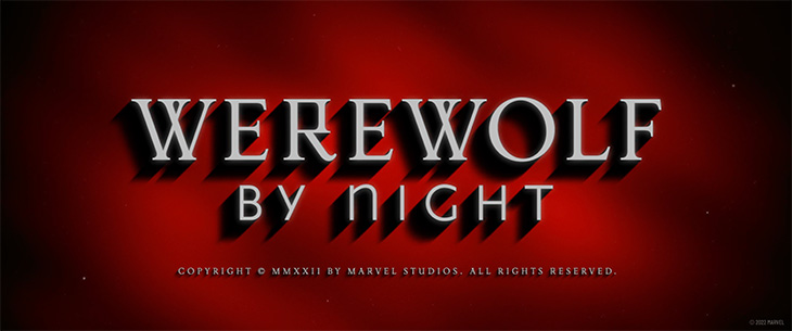 'Werewolf by Night' logo, designed by Andrei Popa.