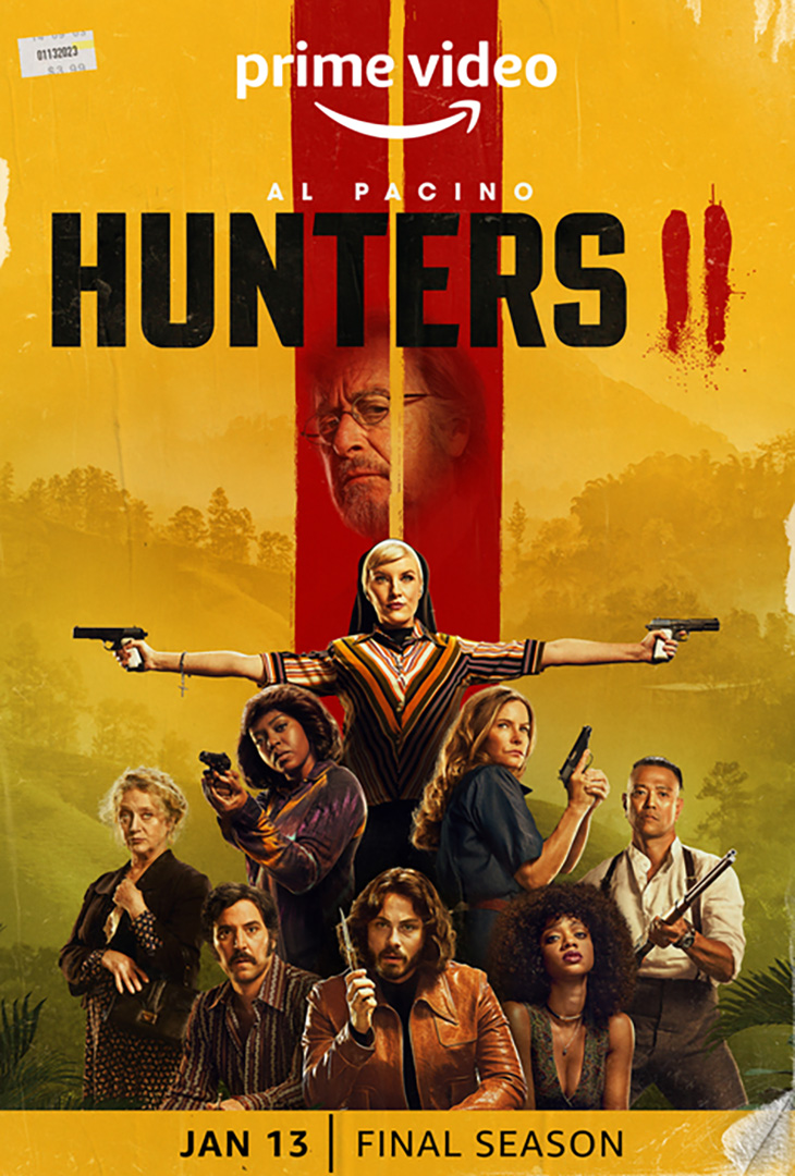 Poster for second, final season of Prime Video's 'Hunters.'