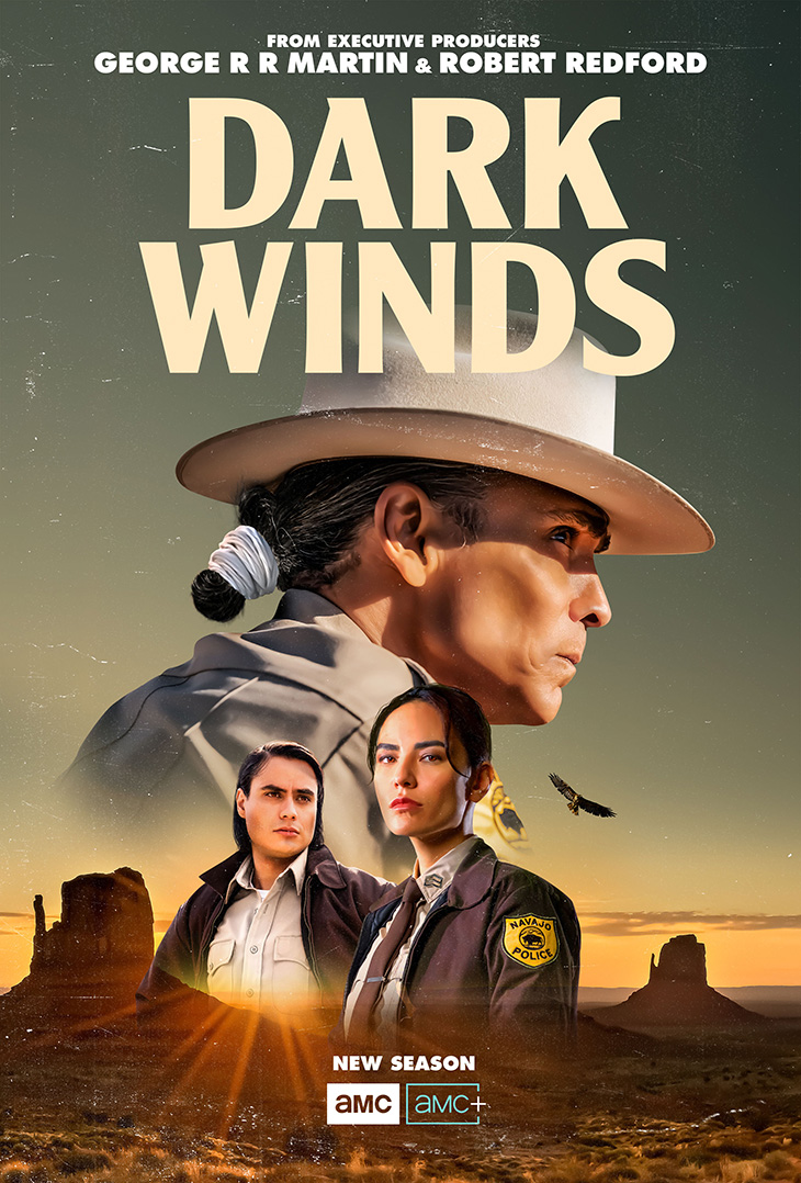 Key art for AMC's 'Dark Winds,' starring Zahn McClarnon.