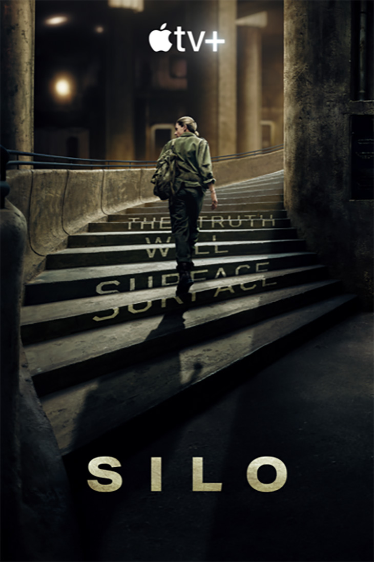 Key art for Apple TV Plus' 'Silo,' starring and executive produced by Rebecca Ferguson.