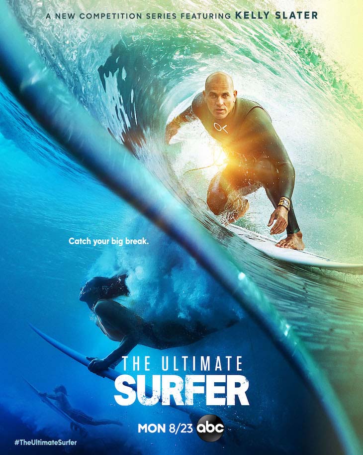 Key art for ABC's new reality show, 'The Ultimate Surfer'