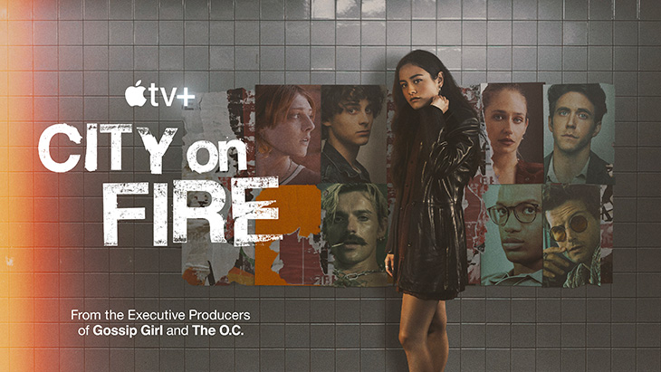 Key art for Apple TV Plus' 'City on Fire'