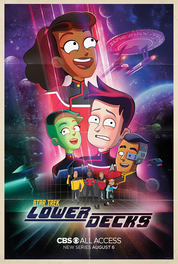 Key art for CBS All Access' new 'Star Trek' animated series, 'Lower Decks'