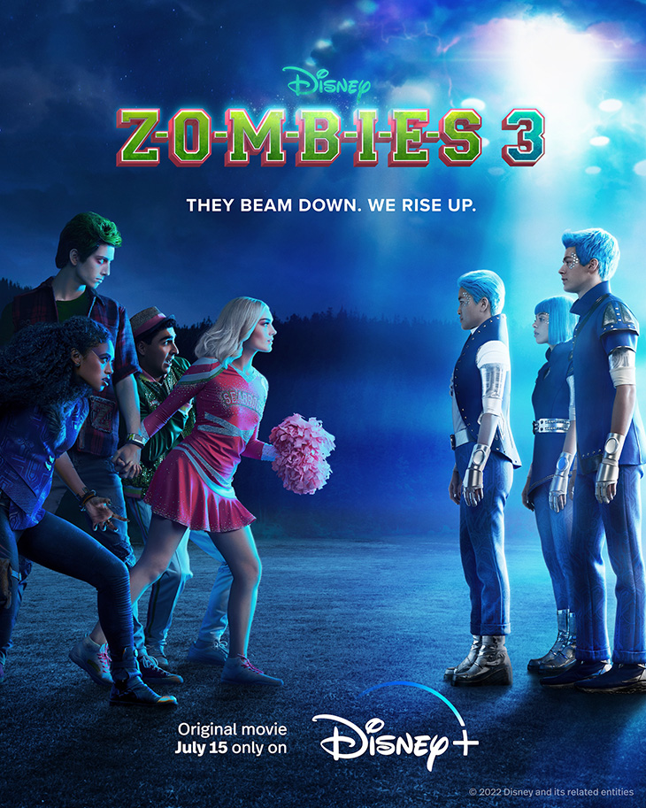 Key art for Disney Plus' original movie 'Zombies 3'