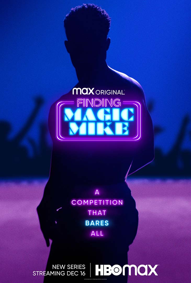 Key art for HBO Max's new reality competition series, 'Finding Magic Mike.'