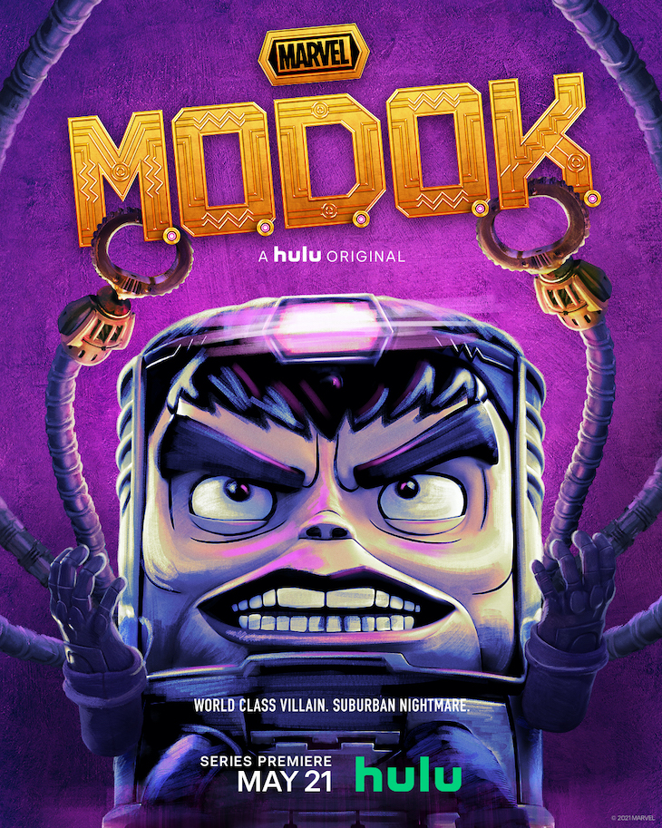 Key art for Hulu's MODOK starring Patton Oswalt.