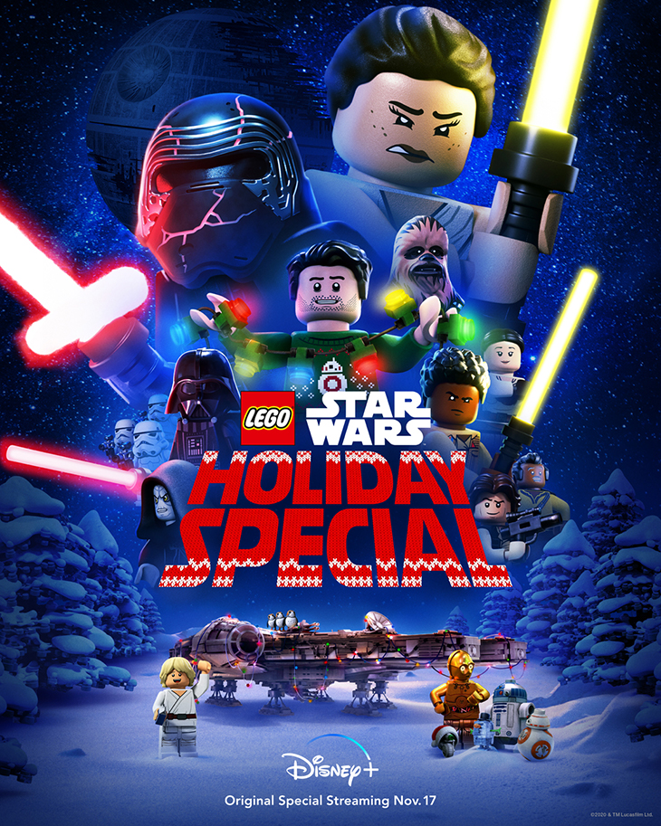 Key art for Disney+'s 'Lego Star Wars Holiday Special'