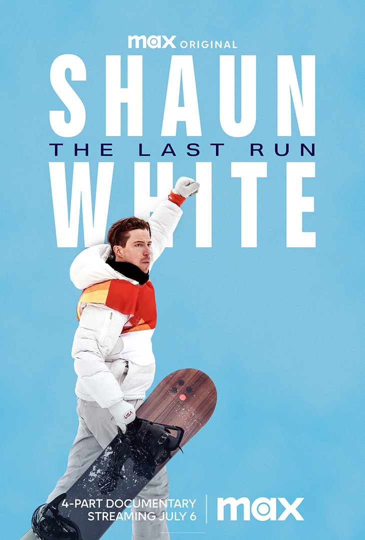 Key art for Max's four-part docuseries 'Shaun White: The Last Run'