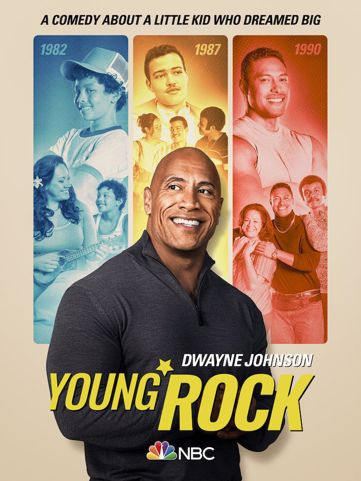 Key art for NBC's 'Young Rock,' based on life of Dwayne Johnson