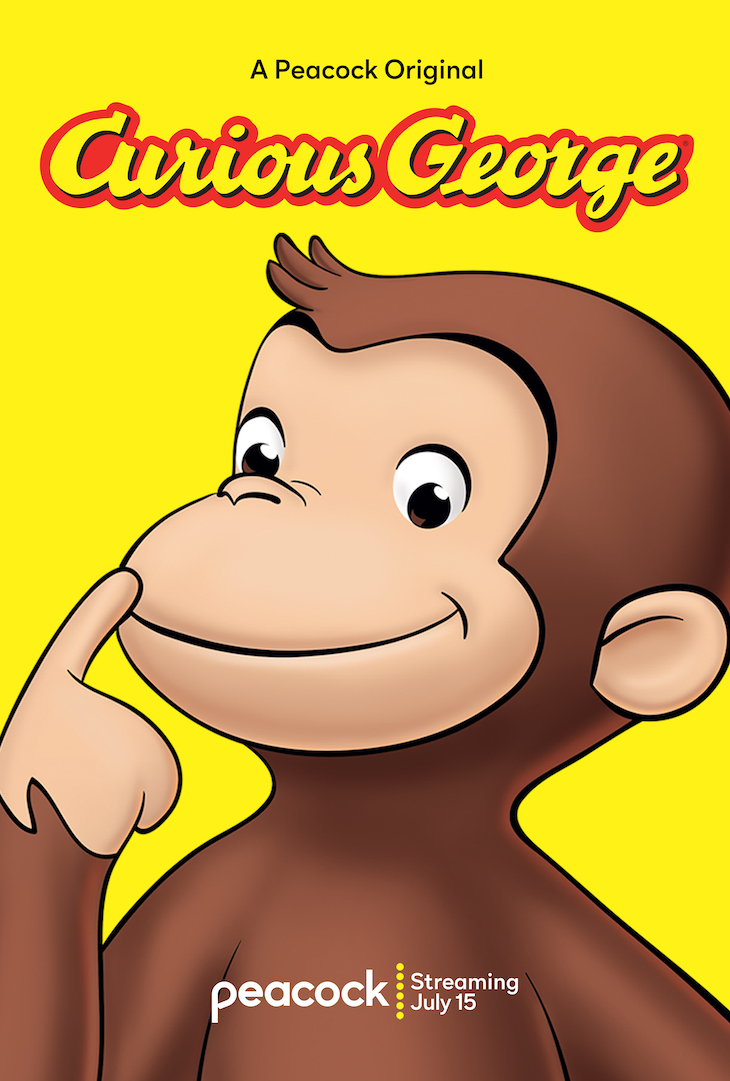 Key art for Peacock animated original 'Curious George'