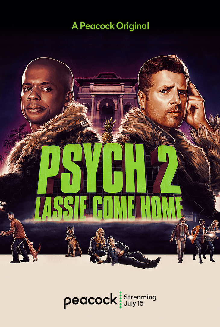 Key art for USA's 'Psych' sequel 'Lassie Come Home'