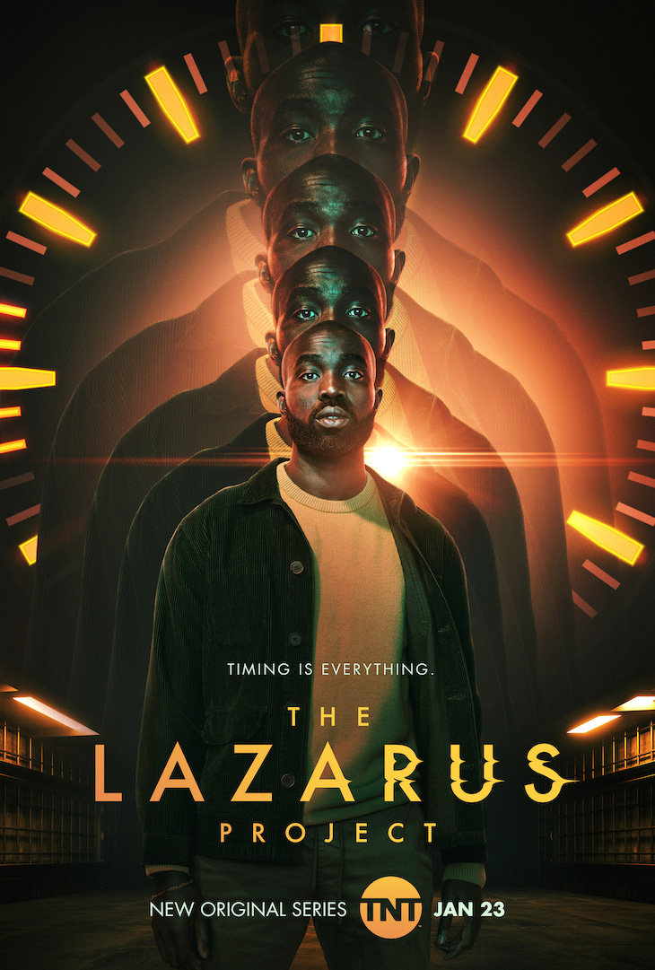 Key art for TNT's original series, 'The Lazarus Project,' premiering January 23.