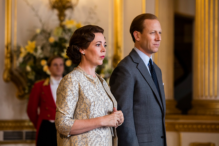 Olivia Colman, Tobias Menzes as Queen Elizabeth II and Prince Philip in Netflix's 'The Crown'