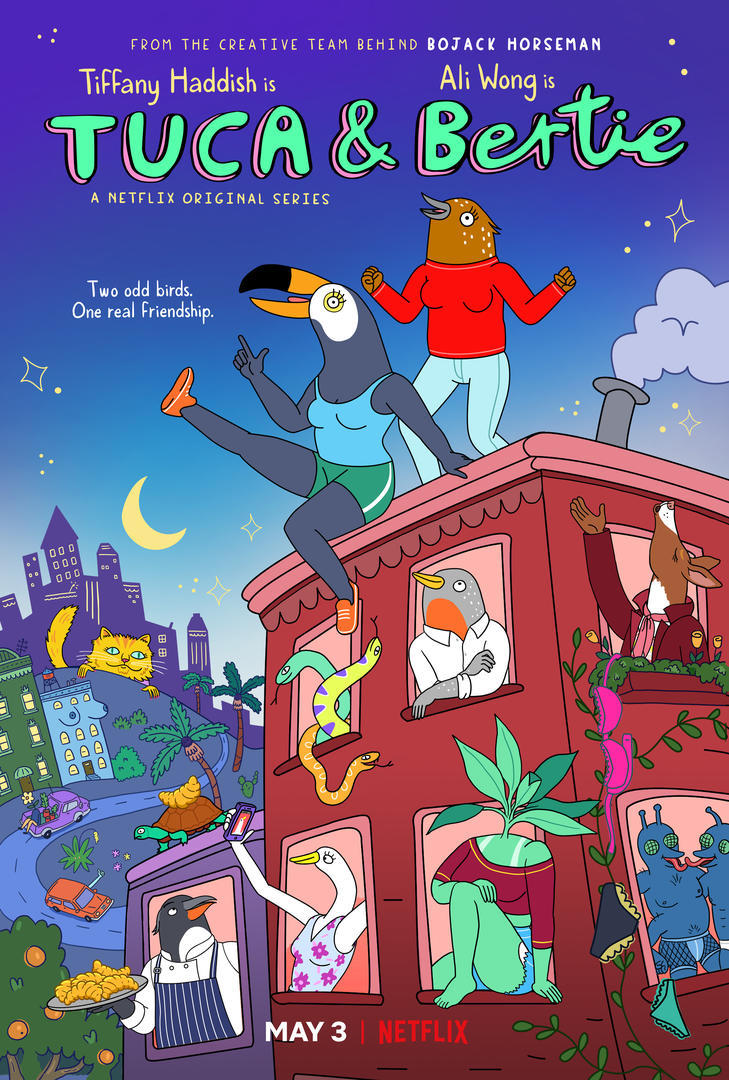 Key art for Netflix's 'Tuca & Bertie'