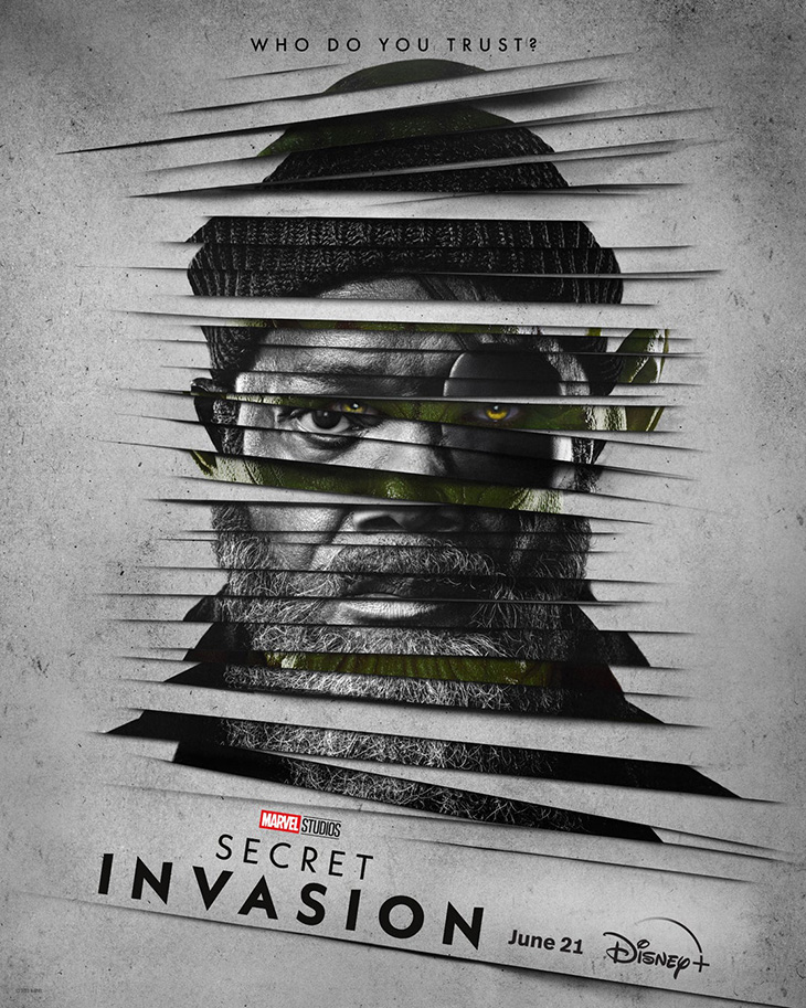 Samuel L. Jackson in the series poster for Disney Plus' 'Secret Invasion.'