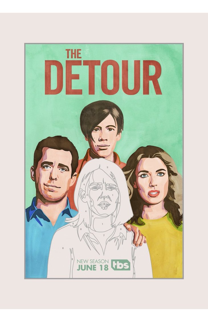 Key art for Season 4 of TBS' 'The Detour'